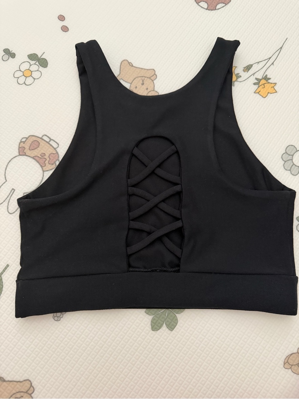 Black High-Neck Sports Bra - Becco-Small - Picture 2 of 3